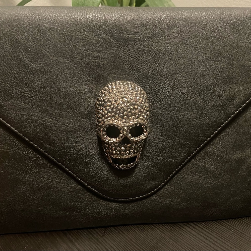 Black clutch bag